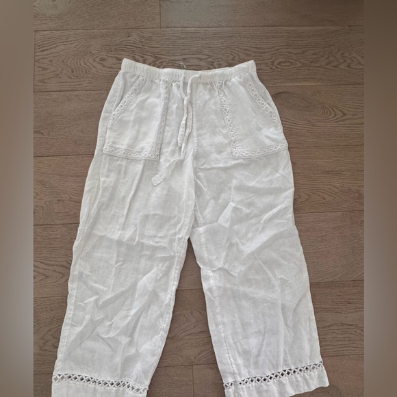 Joie 100% Linen Wide Leg Pants size M - Picture 2 of 8